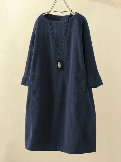 Velvra™ - Gemütliche Vintage Cord Tunika