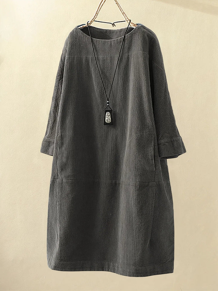 Velvra™ - Gemütliche Vintage Cord Tunika
