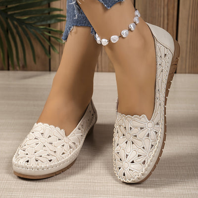 OrthoChic™ - Moderne Orthopädische Schuhe mit Stilvollem Ausgeschnittenem Muster