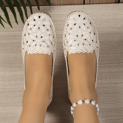 OrthoChic™ - Moderne Orthopädische Schuhe mit Stilvollem Ausgeschnittenem Muster