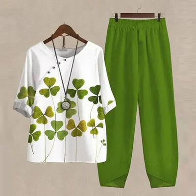 Evania™ – Elegantes und luftiges Set mit Bluse und Hose