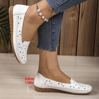 OrthoChic™ - Moderne Orthopädische Schuhe mit Stilvollem Ausgeschnittenem Muster