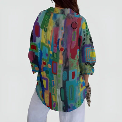Lilou™ - Alltagstaugliche Bluse mit farbenfrohem Design
