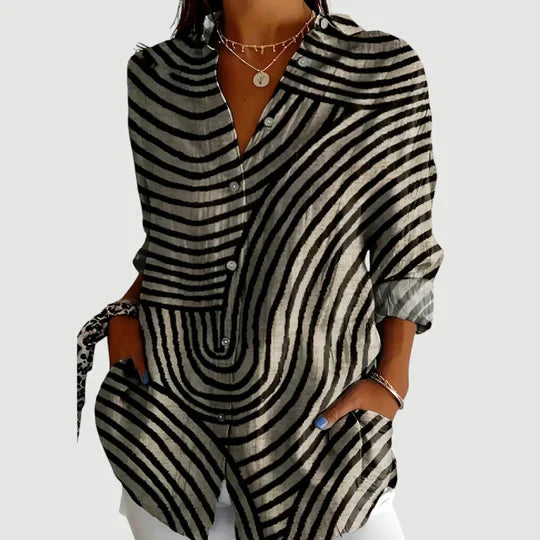 Amalie™ | Bluse mit buntem Design