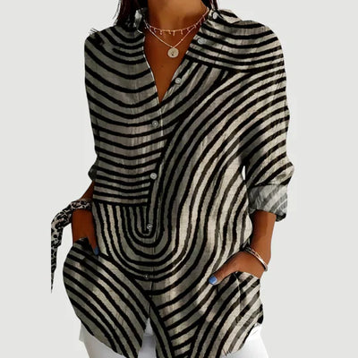Amalie™ | Bluse mit buntem Design