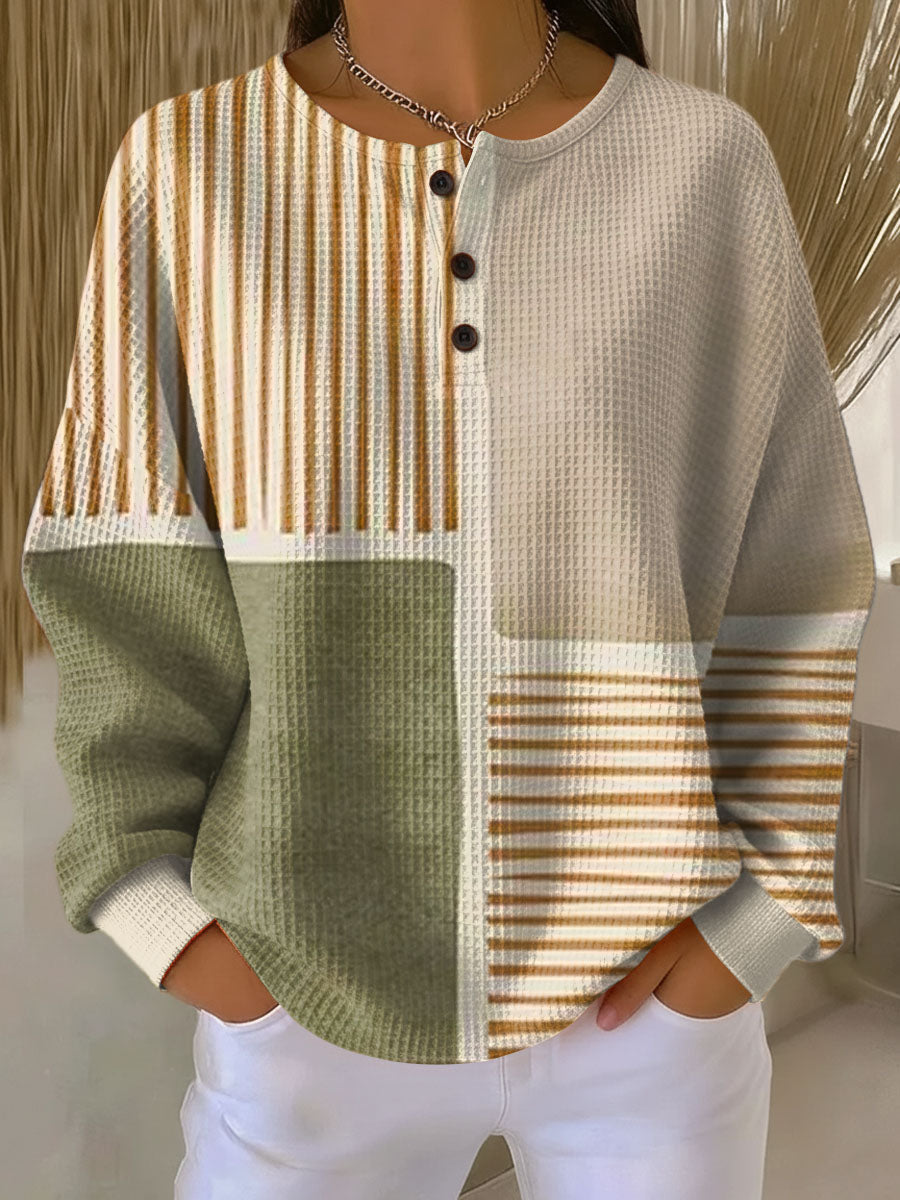 Image of Kyumi Everyday Luxury Waffle Sweater