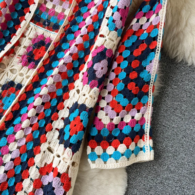 Iris™ - Farbenfrohe Strickjacke
