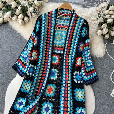 Iris™ - Farbenfrohe Strickjacke