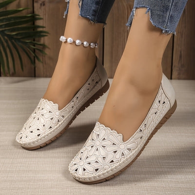 OrthoChic™ - Moderne Orthopädische Schuhe mit Stilvollem Ausgeschnittenem Muster
