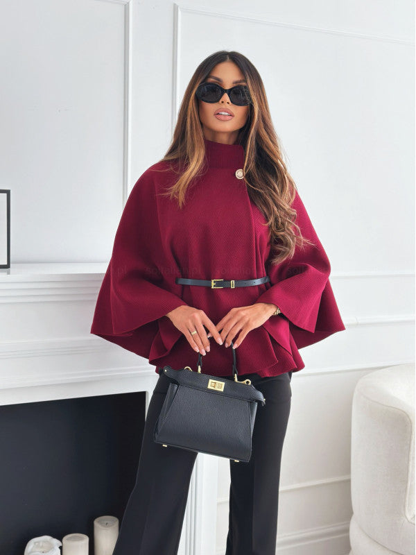 Suri™ – Hochgeschlossener Mantel mit Gürtel