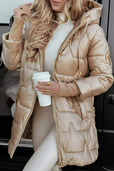 Chivelle™ - Elegante Winterjacke mit Kapuze und Futter