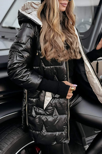 Chivelle™ - Elegante Winterjacke mit Kapuze und Futter