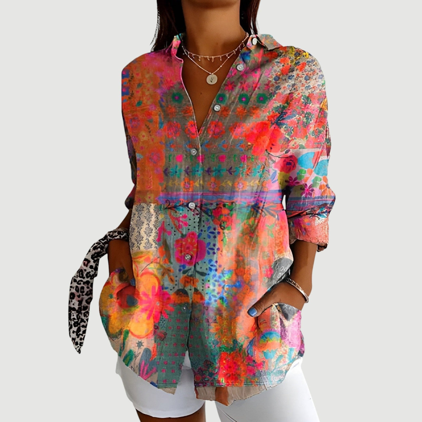 Alma™ | Bluse mit buntem Design