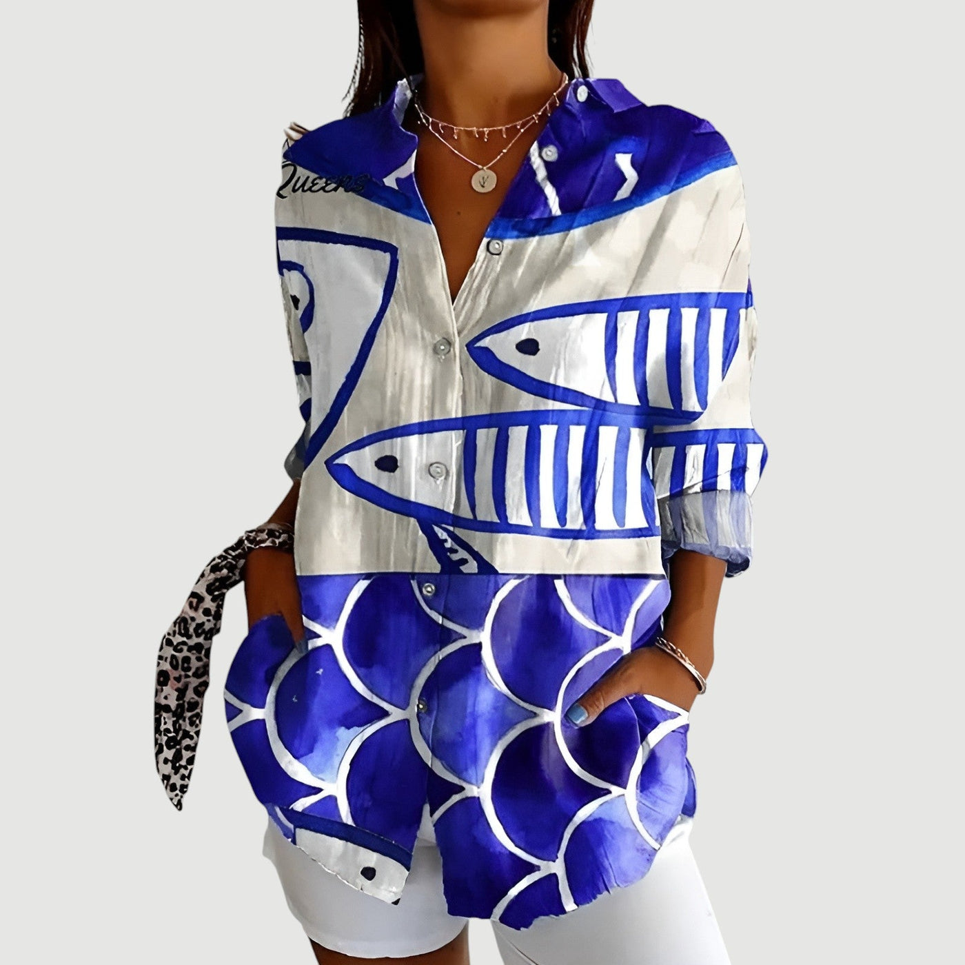 Malou™ | Bluse mit buntem Design