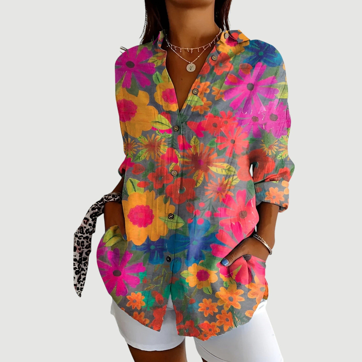 Elva™ | Bluse mit buntem Design
