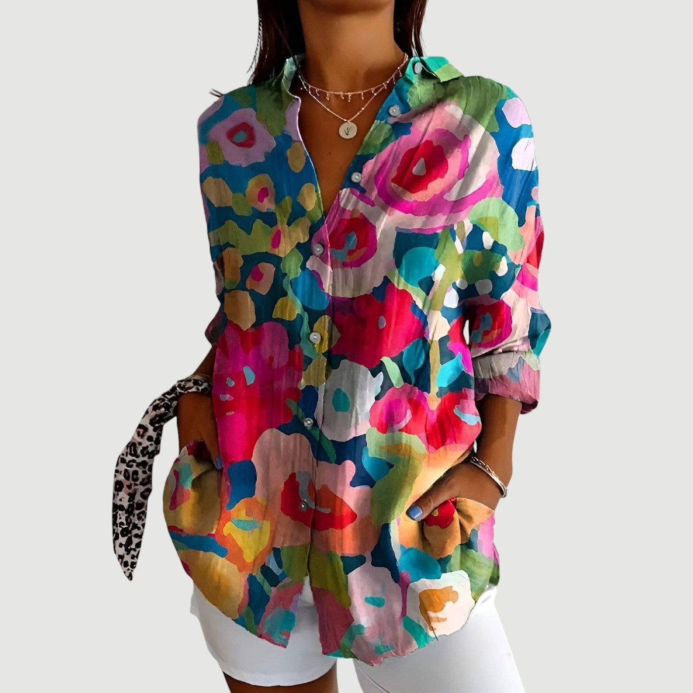Anna™ | Bluse mit buntem Design