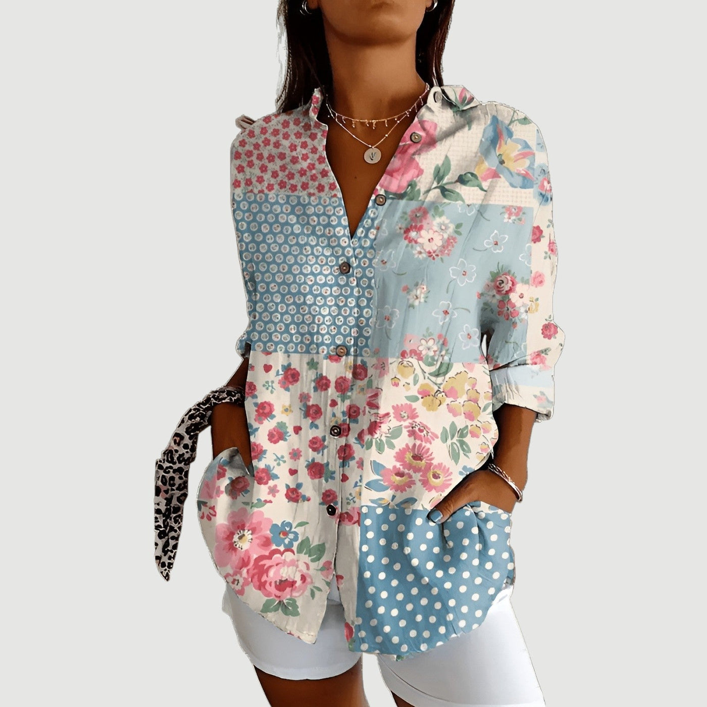 Liv™ | Bluse mit buntem Design