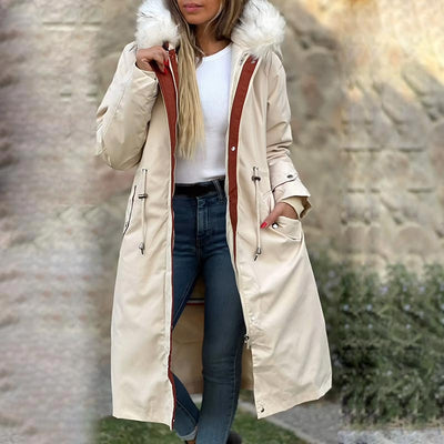 Frostra™ - Damen Winterjacke mit Kapuze und Weichem Kragen