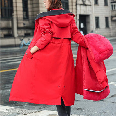 Frostra™ - Damen Winterjacke mit Kapuze und Weichem Kragen