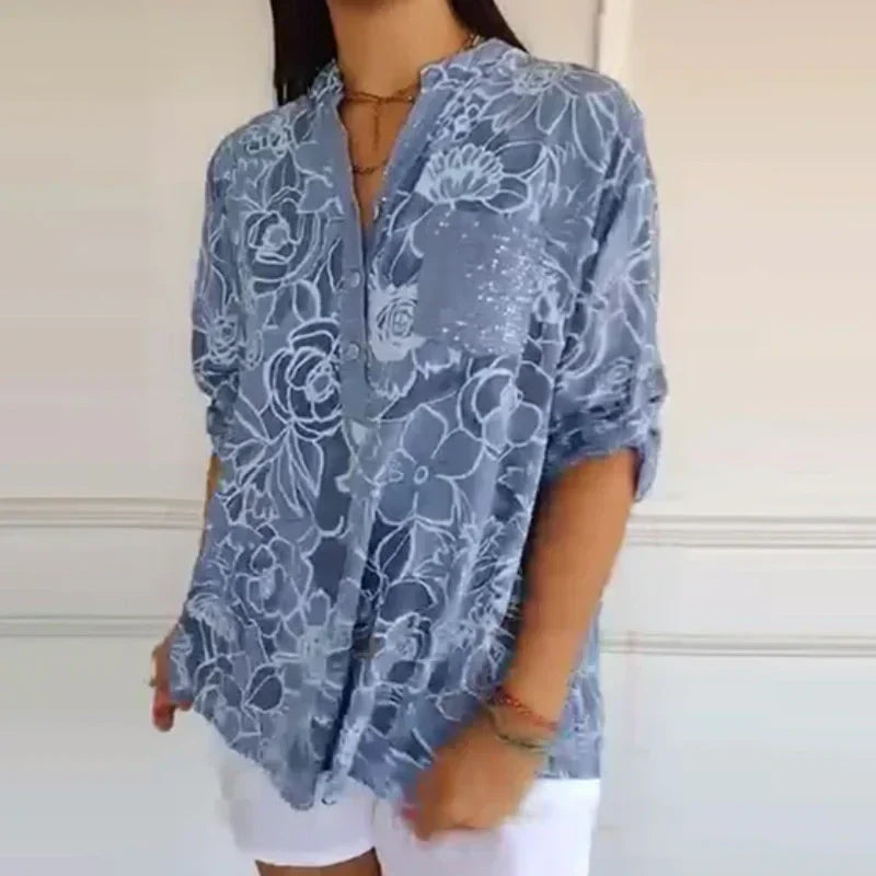 Comfina™ - Luftige Bluse mit Blumenmuster