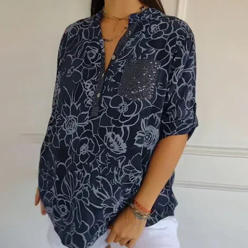 Comfina™ - Luftige Bluse mit Blumenmuster