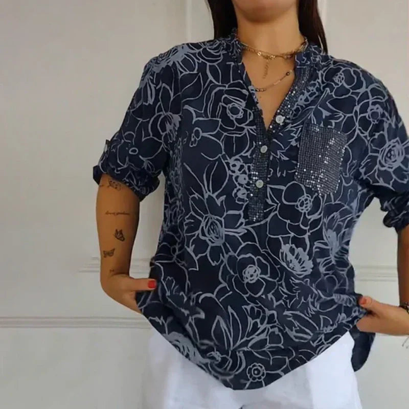 Comfina™ - Luftige Bluse mit Blumenmuster