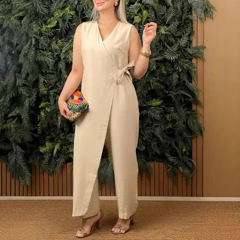 Classiva™ – Stilvoller Wickel-Jumpsuit – Mühelose Eleganz