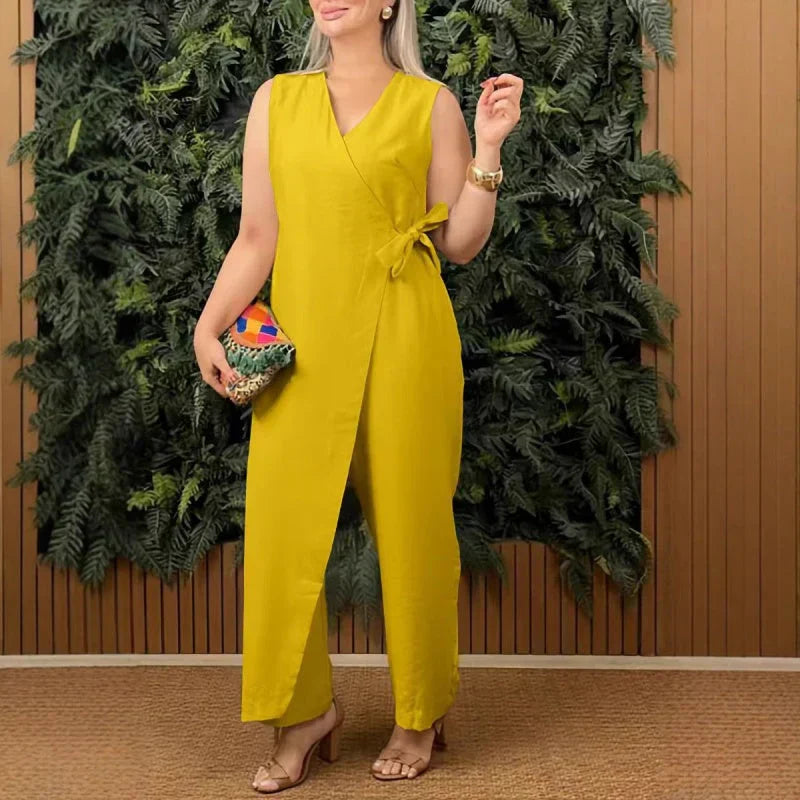 Classiva™ – Stilvoller Wickel-Jumpsuit – Mühelose Eleganz