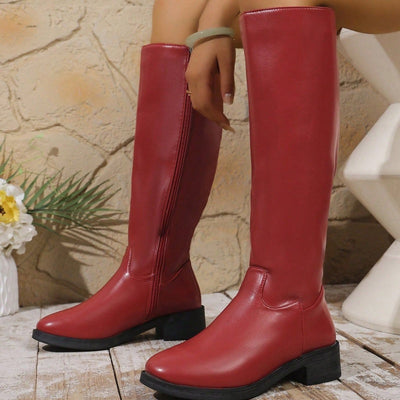 Bea™ – Elegante halbhohe Stiefel mit Seitlichem Reißverschluss